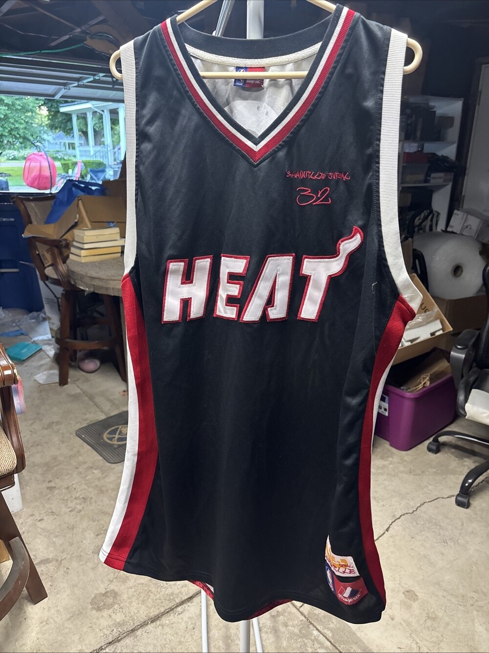 Miami Heat Jersey Mens XLarge NBA Basketball Shaquille O'Neal 32 Majestic